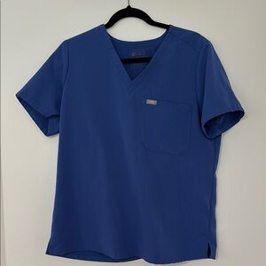 Figs Denim Blue Catarina One Pocket Scrub Top